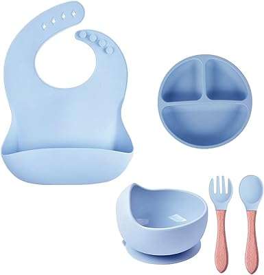 Ensemble de nourriture pour bébé en silicone assiette divisée et bol pritzker avec ventouse. Plongez dans l'univers des bonnes affaires avec DIAYTAR COTE D'IVOIRE  ! Notre boutique en ligne vous propose une sélection de produits discount dans différents domaines, allant des indispensables de la maison aux dernières tendances en matière de mode et de technologie. Naviguez à travers notre catalogue et profitez d'offres à ne pas manquer.