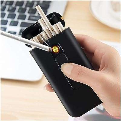 Étui à cigarettes capacité 20 pièces avec briquet électronique usb étui. DIAYTAR COTE D'IVOIRE  vous offre une expérience d'achat en ligne unique en proposant une multitude de produits discount dans différents domaines. Faites-vous plaisir sans vous ruiner en choisissant parmi notre sélection de produits pour la maison, l'électroménager, l'informatique, la mode et bien plus encore.