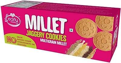 Biscuit multigrains jaggery millet 150g. Vous voulez dépenser moins tout en obtenant plus ? DIAYTAR COTE D'IVOIRE  est là pour vous ! Profitez de nos offres exceptionnelles sur une large gamme de produits, allant des articles ménagers à l'électroménager, en passant par les gadgets et la mode. Faites des économies sans compromettre la qualité.