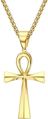 Collier croix ankh pour hommes et femmes pendentif clé de vie. Besoin de trouver des gadgets originaux et amusants ? DIAYTAR COTE D'IVOIRE  est là pour vous proposer une sélection de produits discount qui égayeront votre quotidien. Trouvez des cadeaux uniques pour vos proches ou offrez-vous des articles ludiques qui vous divertiront sans vider votre porte-monnaie. Faites de votre shopping en ligne un moment fun et économique.