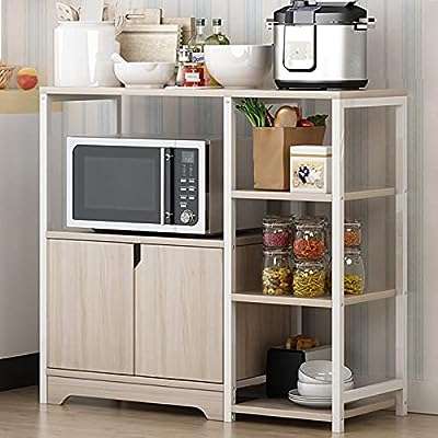 Étagère de cuisine domestique avec porte et étagères support de four à micro ondes en bois. DIAYTAR COTE D'IVOIRE, la référence du shopping à petits prix en ligne ! Parcourez notre sélection impressionnante de produits discount, allant de l'ameublement à l'électroménager, de la mode aux gadgets. Ne sacrifiez pas votre budget pour vous faire plaisir, choisissez notre boutique en ligne pour des économies garanties sur les articles de qualité.