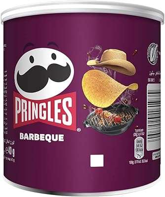 Pringles saveur barbecue 40g. Ne payez plus le prix fort pour vos achats en ligne, choisissez DIAYTAR COTE D'IVOIRE  et économisez ! Découvrez notre boutique en ligne généraliste offrant une multitude de produits discount, allant des articles pour la maison aux dernières tendances mode en passant par l'informatique et les gadgets. Faites des économies sur tous vos achats sans compromis sur la qualité.