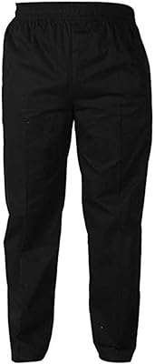 Levoberg pantalon de chef pour hommes taille élastique robe de cuisine ample pour hôtel et restaurant. DIAYTAR COTE D'IVOIRE  - Votre destination discount pour tous vos besoins. Parcourez notre collection de produits de haute qualité, allant de la maison à l'électroménager, de l'informatique à la mode, et trouvez les meilleures offres en ligne. Profitez de nos prix imbattables et faites des économies dès maintenant!
