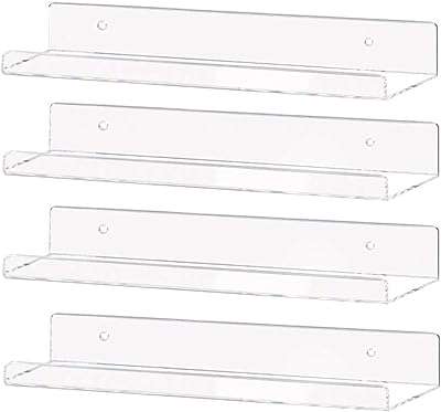 Wayye 15" étagère en acrylique transparent flottante invisible support mural présentoirs de livres pour enfants. À la recherche de bonnes affaires ? DIAYTAR COTE D'IVOIRE  vous offre une large gamme de produits discount pour la maison, l'électroménager, l'informatique, la mode et les gadgets. Profitez de prix imbattables sans sacrifier la qualité !