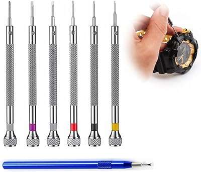Kit de réparation de montre 7 pièces pour démontage de boucle monobloc précision. DIAYTAR COTE D'IVOIRE  : votre boutique en ligne discount préférée ! Faites des économies sur des articles essentiels pour votre vie quotidienne, de l'électroménager à l'informatique en passant par la mode et les gadgets. Ne cherchez plus, les meilleurs prix sont chez nous !