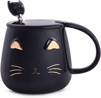 Tasse à café chat noir par angelis home tasse en céramique mignonne avec cuillère. Chez DIAYTAR COTE D'IVOIRE, nous rendons le shopping discount accessible à tous. Découvrez notre boutique en ligne où vous trouverez une large gamme de produits pour la maison, l'électroménager, l'informatique, la mode et les gadgets. Profitez de nos prix compétitifs pour réaliser des économies tout en vous faisant plaisir !