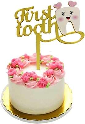 Décoration de gâteau pour la première dent de bébé fille. Découvrez DIAYTAR COTE D'IVOIRE  et profitez de notre sélection exceptionnelle de produits discount à des prix imbattables. Que vous recherchiez des appareils électroménagers de qualité, des gadgets high-tech dernier cri ou des accessoires de mode à petit prix, vous trouverez tout cela dans notre boutique en ligne.