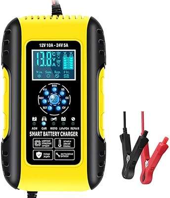 Chargeur de batterie de voiture intelligent automatique à 7 étapes 12v 10a 24v 5a. DIAYTAR COTE D'IVOIRE  : votre boutique en ligne discount préférée ! Faites des économies sur des articles essentiels pour votre vie quotidienne, de l'électroménager à l'informatique en passant par la mode et les gadgets. Ne cherchez plus, les meilleurs prix sont chez nous !