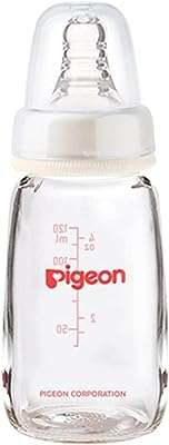 Bouteille en verre pigeon col fin couvercle transparent silicone ultra doux