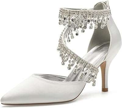Talons de mariage à bout pointu pour femmes chaussures de mariée en strass. Faites des économies tout en faisant plaisir à toute la famille avec DIAYTAR COTE D'IVOIRE . Notre boutique en ligne généraliste vous propose une variété de produits discount, de l'électroménager pratique à l'informatique de pointe, en passant par la mode tendance, afin de répondre à tous vos besoins, quel que soit votre budget.