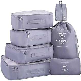 Ensemble de 9 pièces organisateur de bagages de voyage ensemble de cubes d'emballage sac