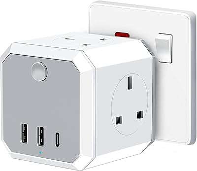 Extension multiprise 4 voies adaptateur d'extension d'alimentation 3 cubes usb avec port c de chargeur. Besoin de trouver des gadgets originaux et amusants ? DIAYTAR COTE D'IVOIRE  est là pour vous proposer une sélection de produits discount qui égayeront votre quotidien. Trouvez des cadeaux uniques pour vos proches ou offrez-vous des articles ludiques qui vous divertiront sans vider votre porte-monnaie. Faites de votre shopping en ligne un moment fun et économique.