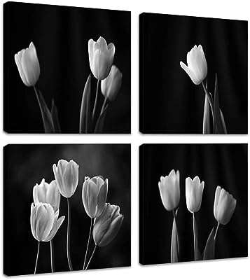 Toile murale encadrée de tulipes noires et blanches 4 panneaux prêts. Économisez intelligemment avec DIAYTAR COTE D'IVOIRE, la boutique en ligne qui vous propose une variété de produits discount à des prix défiant toute concurrence. Des indispensables pour la maison aux gadgets les plus tendances, en passant par les dernières nouveautés en mode et en informatique, vous trouverez tout ce dont vous avez besoin pour moins cher, sans compromis sur la qualité !