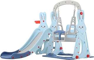Toboggan pour enfants avec balançoires et panier de basket 3 en 1. DIAYTAR COTE D'IVOIRE  - Votre destination en ligne pour des offres discount sur tout ! Parcourez notre vaste sélection de produits pour équiper votre maison avec des électroménagers, des articles de mode tendance et même des gadgets technologiques, le tout à des prix incroyables. Ne manquez pas nos super promotions et économisez dès aujourd'hui !