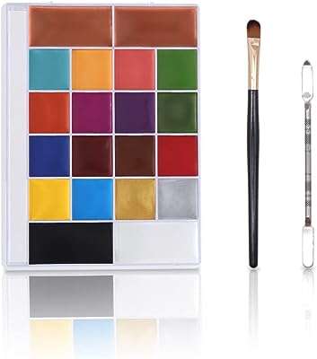 20 couleurs visage corps peinture à base d'eau fête d'halloween avec pinceau. DIAYTAR COTE D'IVOIRE  - votre source incontournable de produits discount en ligne. Avec notre sélection diversifiée allant de la maison à l'électroménager, de l'informatique à la mode, profitez de tarifs défiant toute concurrence. Faites des économies intelligentes et commandez dès maintenant !