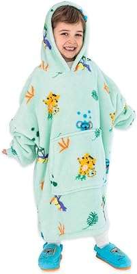 Milk&moo couverture à capuche pour enfants garçons filles couverture douce avec manches. DIAYTAR COTE D'IVOIRE  réinvente vos achats en ligne en vous proposant une gamme incroyablement diverse de produits à prix réduits. Parcourez notre boutique en ligne et découvrez des articles discount pour la maison, l'électroménager, l'informatique, la mode et les gadgets, tout en réalisant d'importantes économies. Offrez-vous le meilleur sans vous ruiner grâce à notre sélection soigneusement choisie pour satisfaire tous vos besoins.