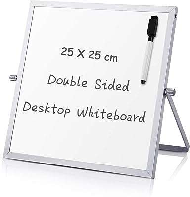 Mini tableau blanc effaçable à sec portable 25 x cm de bureau. DIAYTAR COTE D'IVOIRE  est la boutique en ligne idéale pour les chasseurs de bonnes affaires. Explorez notre vaste choix de produits à prix discount, parmi lesquels l'électroménager, l'informatique, la mode et les gadgets, et économisez tout en vous faisant plaisir !