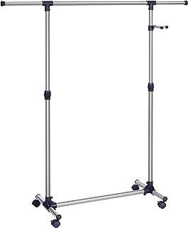 Porte vêtements réglable avec roulettes songmix bleu 150 x 44 165. DIAYTAR COTE D'IVOIRE  - votre partenaire pour un shopping discount en ligne réussi. Parcourez notre assortiment complet de produits discount, incluant tout ce dont vous avez besoin pour la maison, l'électroménager, l'informatique, la mode et les gadgets. Profitez de nos prix avantageux et faites des économies sur vos achats en ligne, sans compromis sur la qualité.