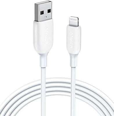 Boîtier usb-a anker powerline iii avec connecteur lightning de 18 m