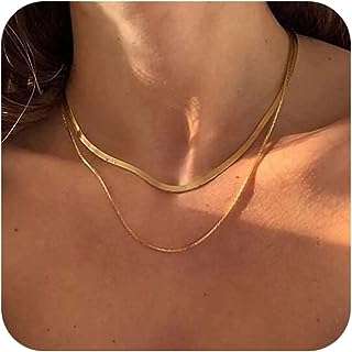 Collier chaîne serpent plate flexible zig zag plaqué or 14 carats. Découvrez DIAYTAR COTE D'IVOIRE, où vous trouverez une sélection incomparable de produits discount. De la cuisine à la mode en passant par les gadgets high-tech, notre boutique en ligne vous offre la possibilité d'économiser tout en profitant de produits de qualité pour tous les aspects de votre vie.