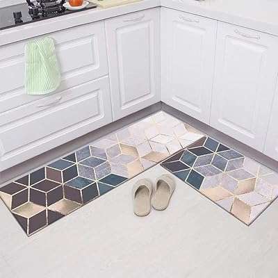 Tapis et tapis de cuisine lavables [2 pièces] ensemble doux absorbants antidérapants pour sol. Mettez fin à la chasse aux bons plans en ligne grâce à DIAYTAR COTE D'IVOIRE . Profitez de notre large éventail de produits discount dans les domaines de la maison, de l'électroménager et bien plus encore. Avec des remises incroyables et des offres spéciales régulières, faites de bonnes affaires sans compromis sur la satisfaction.