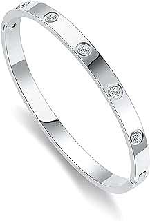 Bracelet d'amitié couleur or rose et argent avec bijoux à charnière en acier. DIAYTAR COTE D'IVOIRE  - votre guichet unique pour des achats discount en ligne. Parcourez notre catalogue diversifié et trouvez des produits de qualité à des prix incroyables. Avec notre large sélection allant de la maison à l'informatique en passant par l'électroménager, vous trouverez toujours ce dont vous avez besoin chez nous.
