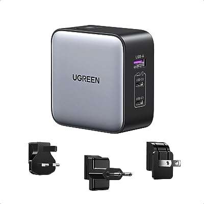 Chargeur de voyage universel ugreen 65w usb c de nixod tête de chargeur. Trouvez tout ce dont vous avez besoin à des prix incroyables sur DIAYTAR COTE D'IVOIRE  ! Notre large gamme de produits discount comprend des articles pour la maison, de l'électroménager à l'informatique en passant par la mode et les gadgets de pointe. Explorez nos offres variées et redécorez votre espace avec style, équipez-vous des dernières technologies, ou mettez à jour votre garde-robe sans vous ruiner. Profitez de la commodité de nos achats en ligne avec des options de livraison rapides et fiables !