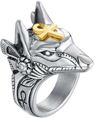 Bague pour homme en acier inoxydable avec croix ankh or. DIAYTAR COTE D'IVOIRE  vous propose une expérience d'achats en ligne unique. Découvrez notre sélection de produits discount allant de la maison à l'électroménager, de l'informatique à la mode, sans oublier les gadgets les plus en vogue. Ne dépensez pas plus que nécessaire et trouvez tous vos articles préférés à des prix incroyables !
