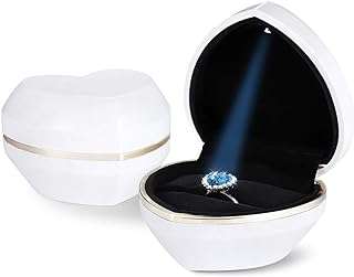 Bague en forme de cœur avec lumière led boîte cadeau en velours. DIAYTAR COTE D'IVOIRE  - La solution idéale pour des achats discount en ligne. Explorez notre gamme complète de produits pour la maison, l'électroménager, l'informatique, la mode et les gadgets, et bénéficiez de tarifs compétitifs. Simplifiez votre expérience d'achat avec notre boutique en ligne conviviale et découvrez des offres imbattables.