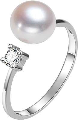 Bague ouverte avec perle d'eau douce de 6 mm argent sterling. DIAYTAR COTE D'IVOIRE  deviendra rapidement votre référence pour tous vos besoins discount en ligne. Découvrez notre vaste assortiment de produits allant des indispensables de la maison aux dernières innovations technologiques, en passant par les vêtements et les accessoires de mode à prix cassés. Profitez de notre offre exceptionnelle dès maintenant !