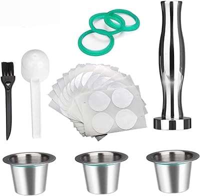 Filtres rechargeables réutilisables en acier inoxydable compatibles avec les machines nespresso d'origine mais pas toutes. Ne cherchez plus ailleurs, DIAYTAR COTE D'IVOIRE  offre une large gamme de produits discount en ligne. Faites des affaires exceptionnelles dans tous les domaines, qu'il s'agisse de l'informatique, de la maison ou de la mode. Avec notre sélection variée et notre engagement envers les prix bas, vous êtes sûr de trouver ce que vous recherchez.