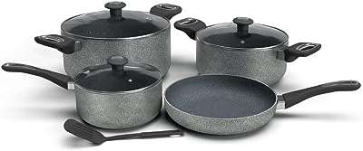 Batterie de cuisine antiadhésive en granit delissie acs8he 8 pièces avec revêtement. Ne cherchez plus ailleurs, DIAYTAR COTE D'IVOIRE  offre une large gamme de produits discount en ligne. Faites des affaires exceptionnelles dans tous les domaines, qu'il s'agisse de l'informatique, de la maison ou de la mode. Avec notre sélection variée et notre engagement envers les prix bas, vous êtes sûr de trouver ce que vous recherchez.