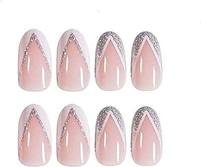 Custoiff side design silver nail patchs court faux ongles presse sur. Envie d'être à la pointe de la mode sans dépenser une fortune ? DIAYTAR COTE D'IVOIRE  vous propose une sélection de vêtements et accessoires tendance à prix cassés. Que vous cherchiez des tenues pour toute la famille ou des pièces uniques pour vous démarquer, notre boutique en ligne généraliste vous garantit des achats mode discount qui feront sensation.