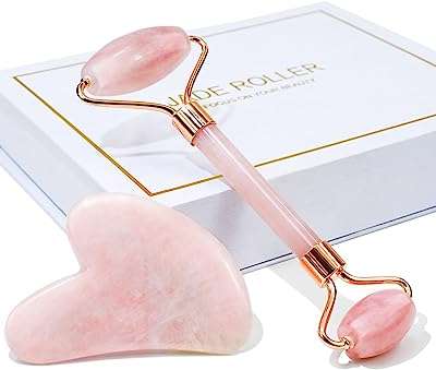 Jade roller gua sha masseur facial outil de soins de la peau massage au quartz. À la recherche de produits discount de qualité ? Ne cherchez plus ! DIAYTAR COTE D'IVOIRE  vous propose une sélection variée d'articles pour la maison, l'électroménager, l'informatique et la mode à des prix imbattables. N'hésitez plus et faites des économies en optant pour nos offres attractives !