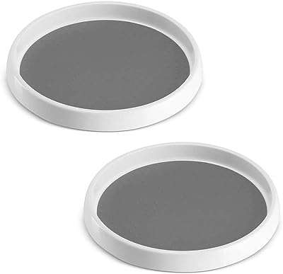 Organisateur d'armoire tournant antidérapant lazy susan étagère à épices rotative. Cherchez-vous des produits de qualité à des prix abordables ? Ne cherchez plus ! DIAYTAR COTE D'IVOIRE  propose une sélection diversifiée de produits discount allant des articles ménagers aux produits high-tech, le tout à des prix défiant toute concurrence. N'attendez plus pour faire votre shopping malin.