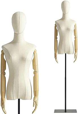 Mannequin de torse féminin skié corps de mannequin avec tête amovible mains en bois. DIAYTAR COTE D'IVOIRE  - votre destination en ligne pour des produits à prix cassés. Faites des économies sur des articles essentiels pour la maison, l'informatique, la mode et les gadgets, et offrez-vous le luxe de ne pas vous ruiner. Avec notre sélection vaste et variée, vous trouverez tout ce dont vous avez besoin, sans compromis.