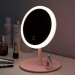 Miroir de maquillage rechargeable usb avec 3 lumières led (rose). DIAYTAR COTE D'IVOIRE  - Votre destination discount pour tous vos besoins. Parcourez notre collection de produits de haute qualité, allant de la maison à l'électroménager, de l'informatique à la mode, et trouvez les meilleures offres en ligne. Profitez de nos prix imbattables et faites des économies dès maintenant!