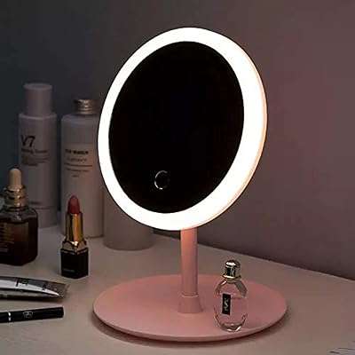 Miroir de maquillage rechargeable usb avec 3 lumières led (rose). DIAYTAR COTE D'IVOIRE  - Votre destination discount pour tous vos besoins. Parcourez notre collection de produits de haute qualité, allant de la maison à l'électroménager, de l'informatique à la mode, et trouvez les meilleures offres en ligne. Profitez de nos prix imbattables et faites des économies dès maintenant!