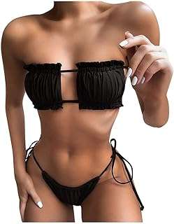 Sexy évider femmes haut de bikini rembourré string bandeau ensemble maillot. Vous recherchez des produits discount de qualité ? Ne cherchez plus ! DIAYTAR COTE D'IVOIRE  propose une gamme étendue de produits allant de la maison à l'électroménager, de l'informatique à la mode. Faites des économies tout en comblant vos besoins avec notre boutique en ligne.