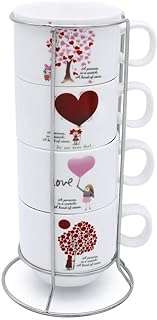 Ensemble de tasses à café en céramique avec support thé avec poignée. Ne payez pas plus cher ! DIAYTAR COTE D'IVOIRE  vous offre des produits discount de qualité supérieure à des prix abordables. Découvrez notre large sélection d'articles pour la maison, l'électroménager, l'informatique, la mode et les gadgets les plus recherchés. Visitez notre site dès maintenant et bénéficiez de nos offres exclusives pour économiser sur tous vos achats.