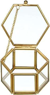 Boîte à bijoux en verre antique or hexagone présentoir. DIAYTAR COTE D'IVOIRE, votre destination shopping pour des réductions imbattables ! Parcourez notre vaste sélection de produits à petits prix, des appareils électroménagers aux accessoires informatiques, en passant par les tenues tendance et les gadgets à la pointe de la technologie. Restez à la mode tout en économisant avec nos offres exceptionnelles !