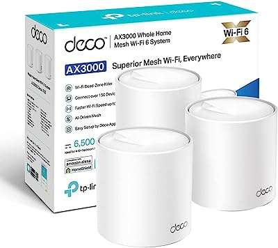 Tp link deco x50 ax3000 système wi fi 6 maillé pour toute la maison. DIAYTAR COTE D'IVOIRE, votre source incontournable de bonnes affaires en ligne ! Parcourez notre catalogue diversifié comprenant des produits discount, allant des éléments de décoration d'intérieur à l'électroménager, en passant par l'informatique, la mode et les gadgets abordables.