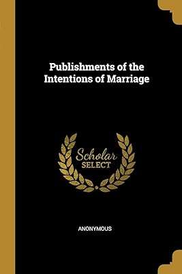 Publications des intentions de mariage