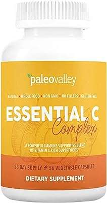Paleovalley : complexe essential c supplément de vitamine avec superaliments biologiques pour le soutien. DIAYTAR COTE D'IVOIRE  - Votre fournisseur en ligne pour des produits de qualité à des prix discount. Explorez notre boutique en ligne pour trouver des offres incroyables sur des articles allant des accessoires de mode aux appareils électroniques, en passant par les produits de jardinage et les jouets pour enfants.