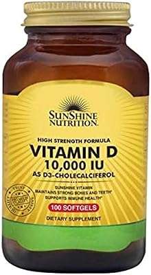 Sunshine nutrition vitamine d 10 000 ui gélules 100 unités. Ne payez plus le prix fort pour vos appareils électroménagers ! DIAYTAR COTE D'IVOIRE  vous propose une vaste gamme d'électroménager discount, des marques les plus reconnues aux appareils les plus innovants. Économisez tout en profitant de la meilleure qualité avec DIAYTAR COTE D'IVOIRE .