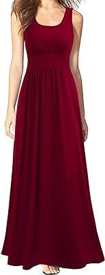Robe longue décontractée à col ouvert ample sans manches couleur unie pour femmes. DIAYTAR COTE D'IVOIRE  vous ouvre les portes d'un univers de bonnes affaires. Découvrez notre large gamme de produits discount, allant des indispensables de la maison aux dernières tendances mode, en passant par les gadgets innovants. Profitez d'offres exceptionnelles et de prix imbattables pour des achats malins et éclairés.