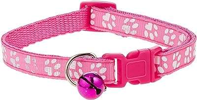 Mignon collier réglable pour chat avec cloche amovible pour petits chiens et chats. DIAYTAR COTE D'IVOIRE, votre destination en ligne pour des produits discount de première qualité. Découvrez notre sélection variée et abordable, allant de la maison à l'électroménager, de l'informatique à la mode et aux gadgets, et réalisez des économies substantielles. Peu importe vos besoins, nous avons tout ce qu'il vous faut à des prix compétitifs. Ne manquez pas nos offres spéciales et profitez d'un shopping en ligne facile et économique.