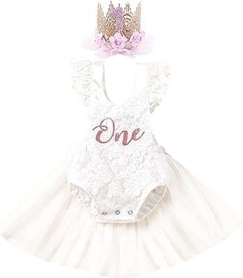 Tenue de 1er anniversaire pour bébés filles barboteuse en dentelle robe. Exprimez votre style sans vous ruiner en explorant notre collection de mode à prix discount sur DIAYTAR COTE D'IVOIRE . Que vous recherchiez des vêtements, des chaussures ou des accessoires tendance, notre boutique en ligne propose des articles de qualité à des prix défiant toute concurrence.