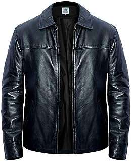 Veste en cuir d'agneau véritable pour homme couleur noire véritable blouson. Trouvez tout ce dont vous avez besoin à des prix imbattables chez DIAYTAR COTE D'IVOIRE  - une boutique en ligne généraliste qui vous propose des produits discount pour la maison, l'électroménager, l'informatique et plus encore.