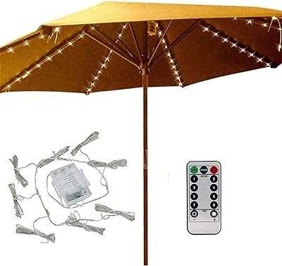 Le parapluie de terrasse allume 8 modes d'éclairage 104 led avec télécommande. DIAYTAR COTE D'IVOIRE, votre partenaire de confiance pour des achats en ligne économiques et variés. Explorez notre sélection exceptionnelle d'articles discount pour la maison, l'électroménager, l'informatique, la mode et les gadgets, afin de trouver les meilleures affaires. Optimisez votre expérience d'achat grâce à DIAYTAR COTE D'IVOIRE  et réalisez des économies substantielles dès maintenant.